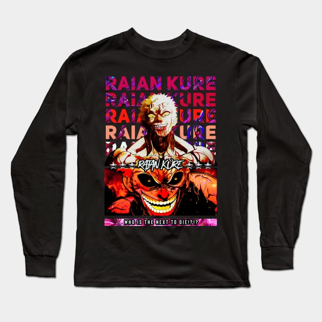 Raian Kure removal kengan ashura Long Sleeve T-Shirt by syanart